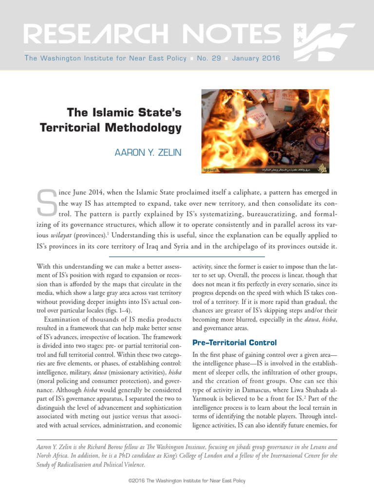 The Islamic States Territorial Methodolo | PDF | Caliphate | Al Nusra Front