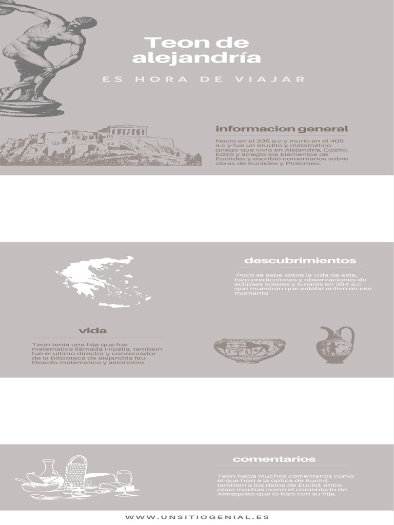 Teón de Alejandría: Erudito y Matemático | PDF
