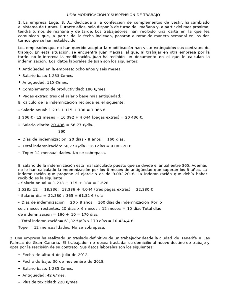 UD8 NOMINAS RESUELTAS | PDF | Salario | Reclutamiento