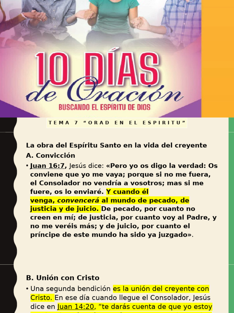 La obra del Espíritu Santo en el creyente | PDF | Cristo (título ...