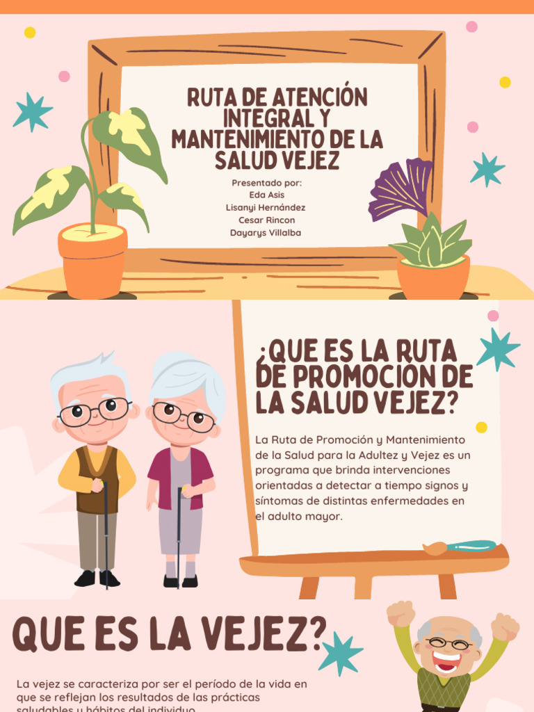 Ruta de Salud para la Vejez: Guía Integral | PDF | Vejez | Adultos