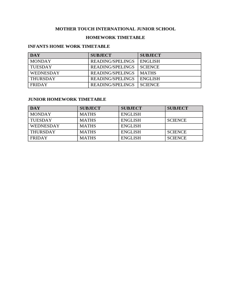 homework-timetable-2025-pdf