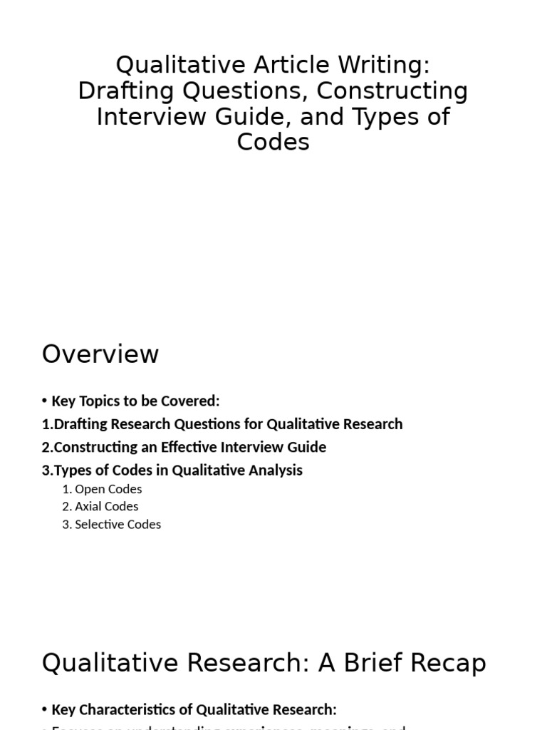 Qualitative Research Essentials | PDF | Qualitative Research | Psychology