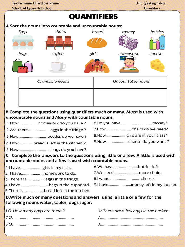 Understanding Quantifiers in English | PDF | Noun | Linguistic Morphology