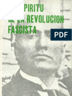El Espíritu de la Revolución Fascista. Facsímil