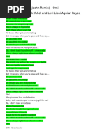 Omi's Cheerleader Lyrics | PDF