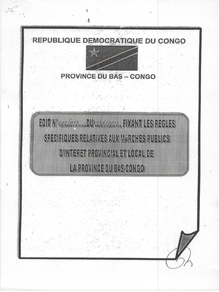 Edit de Bas-Congo | PDF