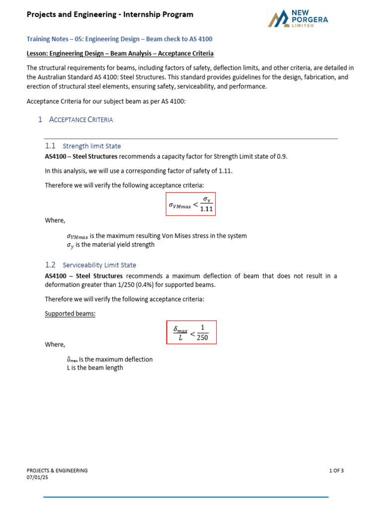 Beam Analysis for Engineering Interns | PDF | Strength Of Materials ...