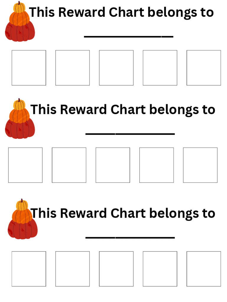 This Reward Chart Belongs To | PDF