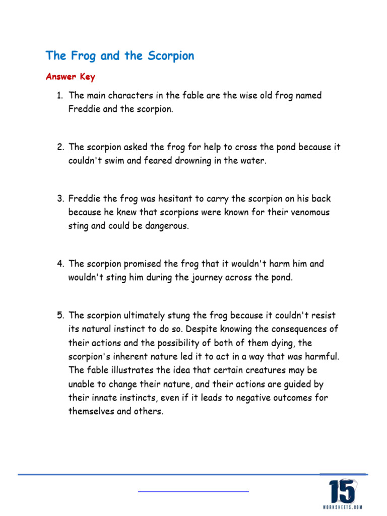 Fable Answer | PDF