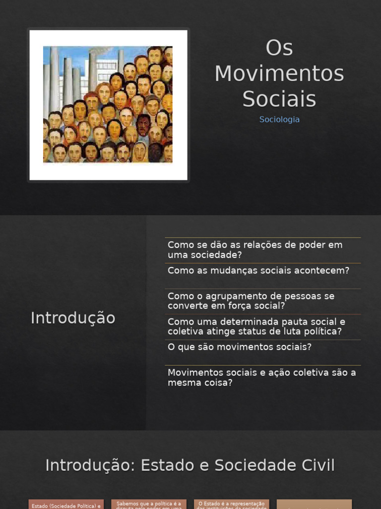 Movimentos Sociais: Definição e História | PDF | Sociologia ...