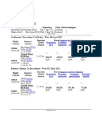 Book A Flight: Outbound: Barcelona To Dhaka / Thu, 05 Apr 2012