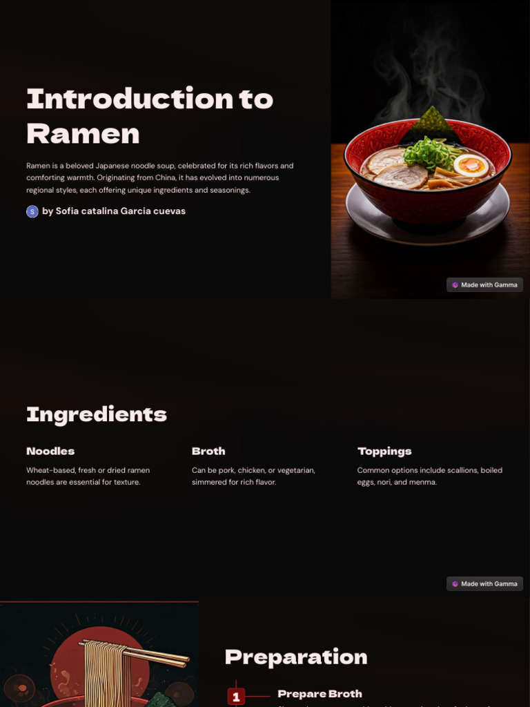 Introduction To Ramen | PDF