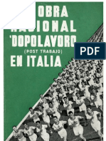 La Obra Nacional Dopolavoro en Italia