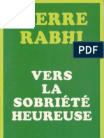 Vers La Sobriete Heureuse - Pierre Rabhi