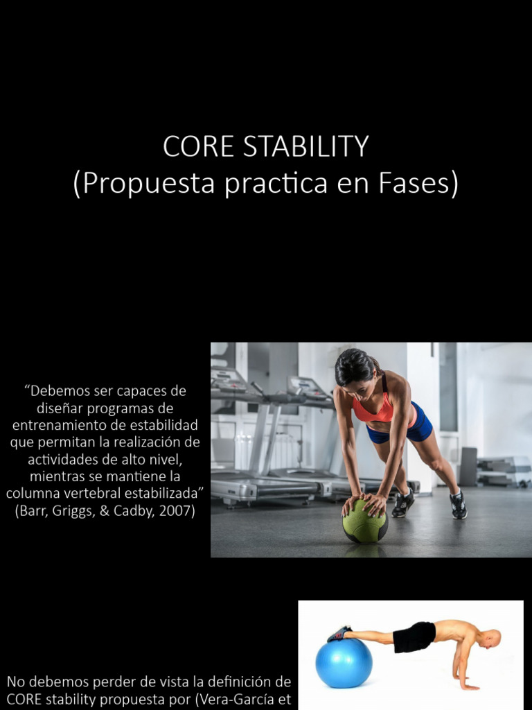 CORE STABILITY EN FASES | PDF | La columna vertebral | Músculo