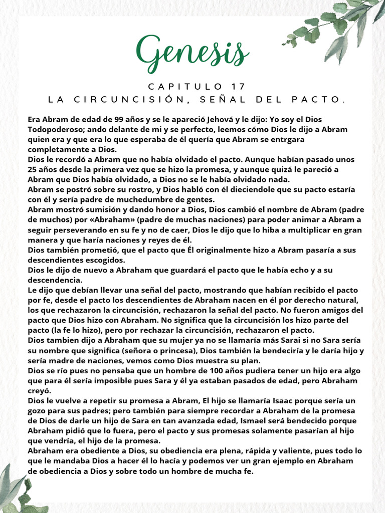 Promesas y Pactos de Dios con Abraham | PDF | Abrahán | Sarah