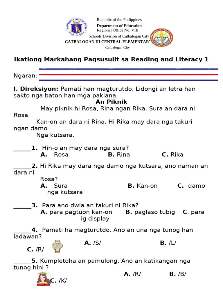 Q3 PT Reading Literacy | PDF