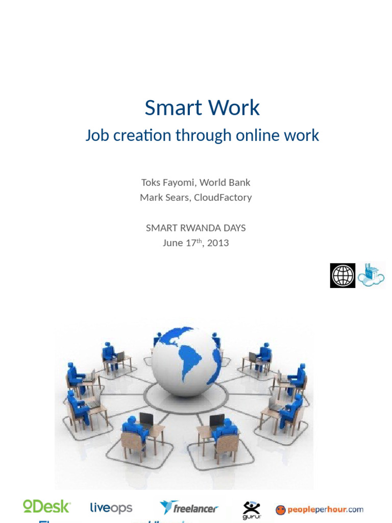 Smart Work Job Creation Through Online Work. | PDF