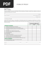 Proxy Voting Form Template | PDF