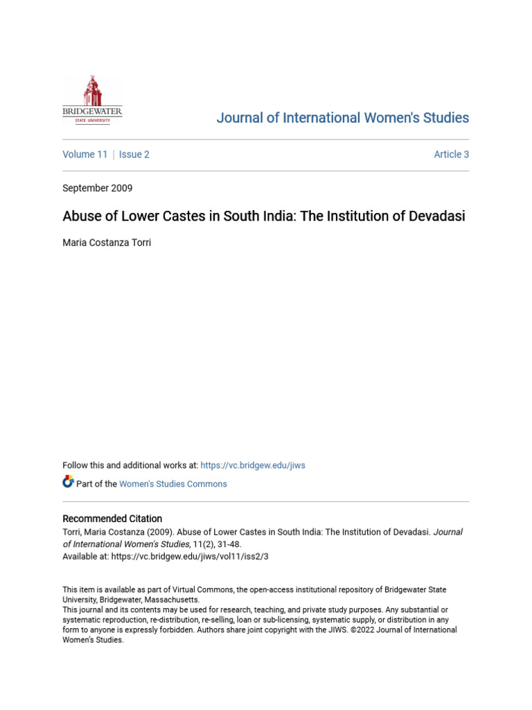 Abuse of Lower Castes in South India | PDF | Dalit | Gender