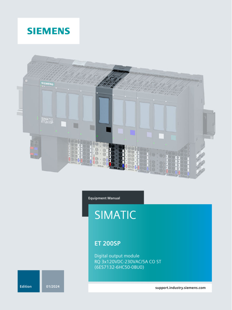 Et200sp RQ 3x120vdc 230vac 5a Co ST Manual en-US en-US | PDF | Computer ...