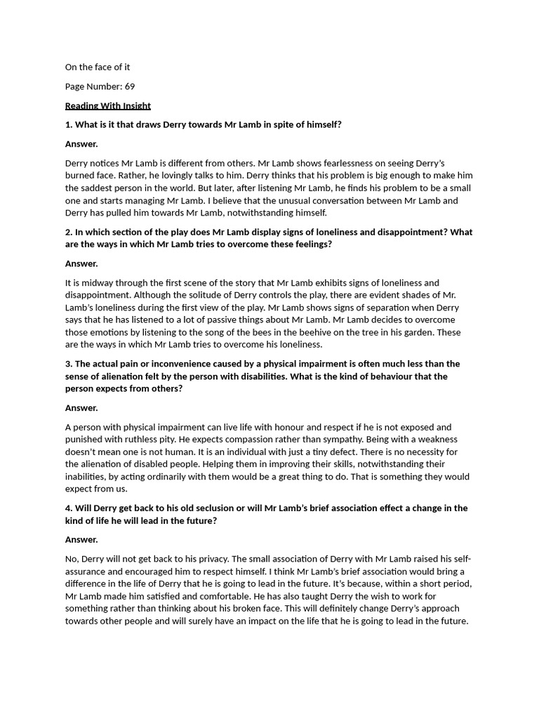 On the face of it class 12 pdf loneliness social psychology
