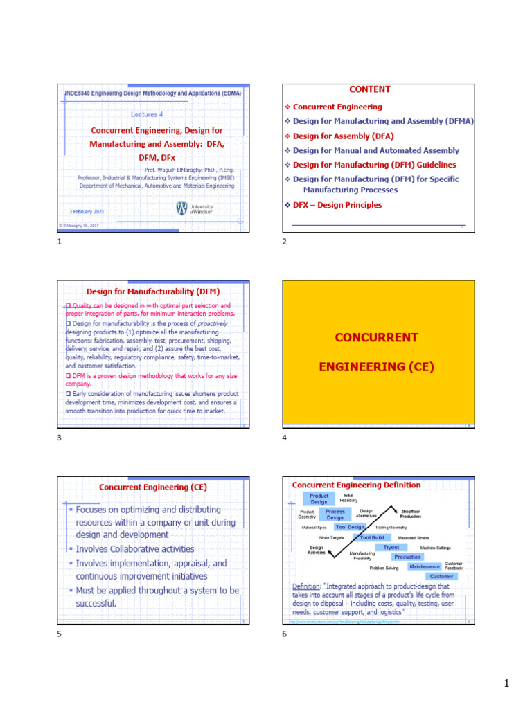 Design for Manufacturing & Assembly Guide | PDF | Production And ...