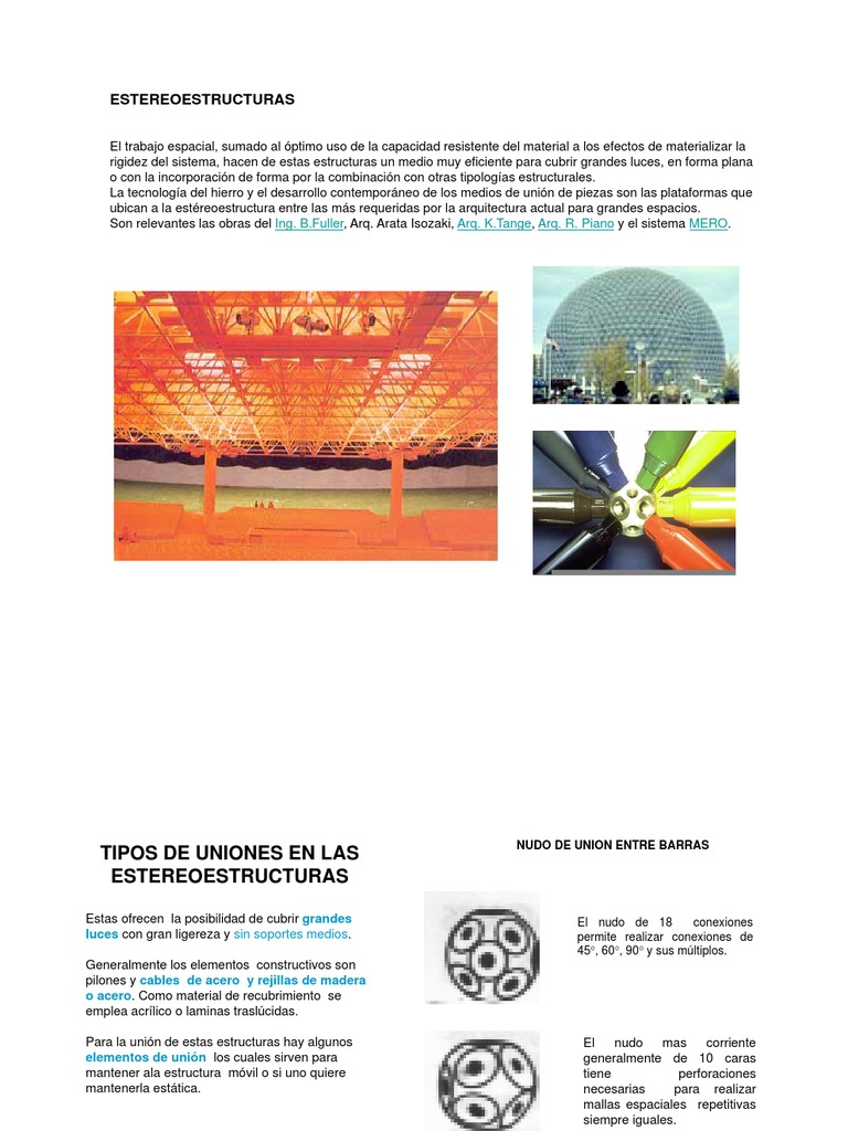 Estereoestructuras en Arquitectura Moderna | PDF