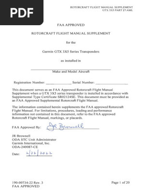 GTX 3X5 Series Transponder Manual | PDF | Transponder (Aeronautics