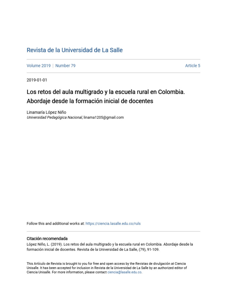 Retos del Aula Multigrado en Colombia | PDF | Enseñando | Evaluación