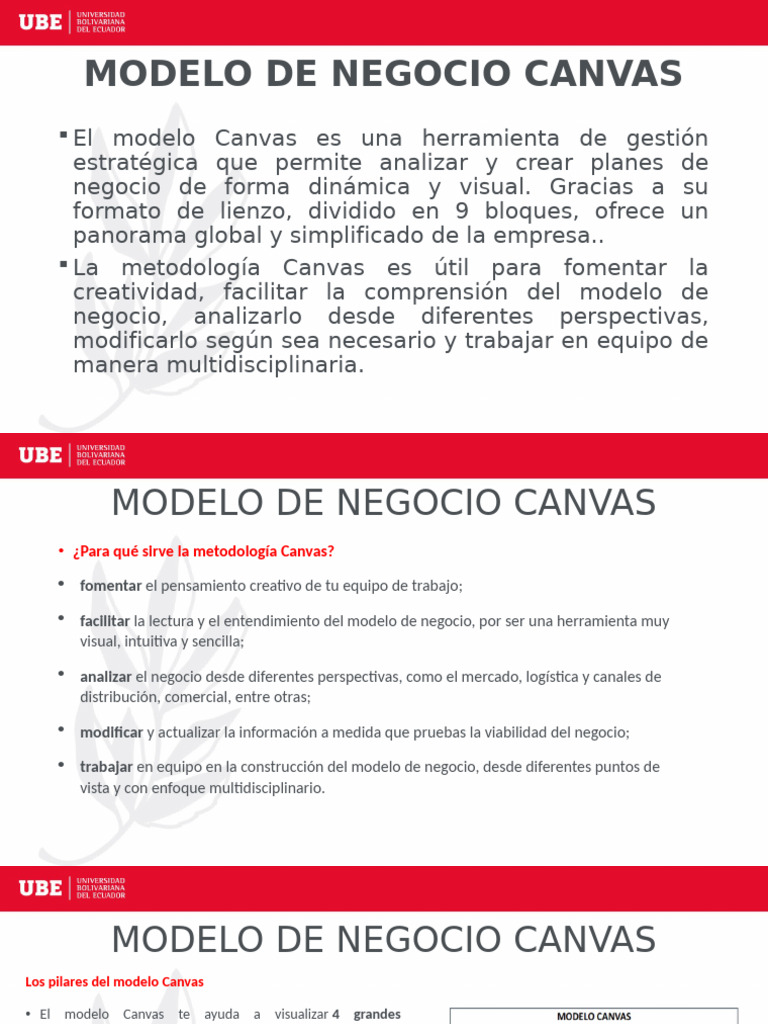 Modelo de Negocio Lienzo Canvas | PDF | Plan de negocios | Business