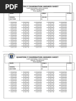 100 Question Multiple Choice Sheet | PDF | Test (Assessment) | Pedagogy