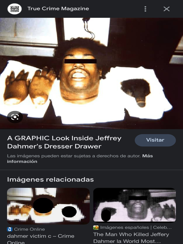 Jeffrey Dahmer Polaroid Búsqueda de Google PDF