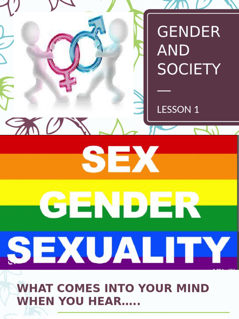 Gender and Society First Lessons | PDF | Heterosexuality | Homosexuality