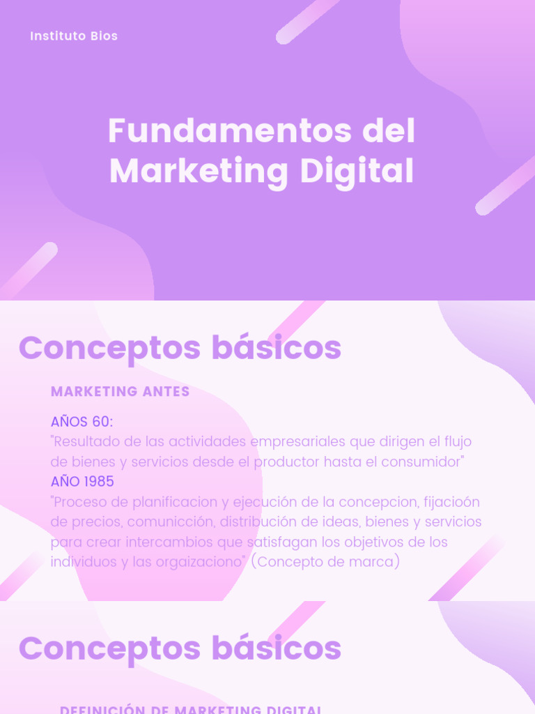 Fundamentos del Marketing Digital 2023 | PDF | Marketing | Producto ...