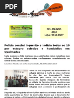 Polícia conclui inquérito e indicia todos os 10 por estupro coletivo e homicídios em Queimadas