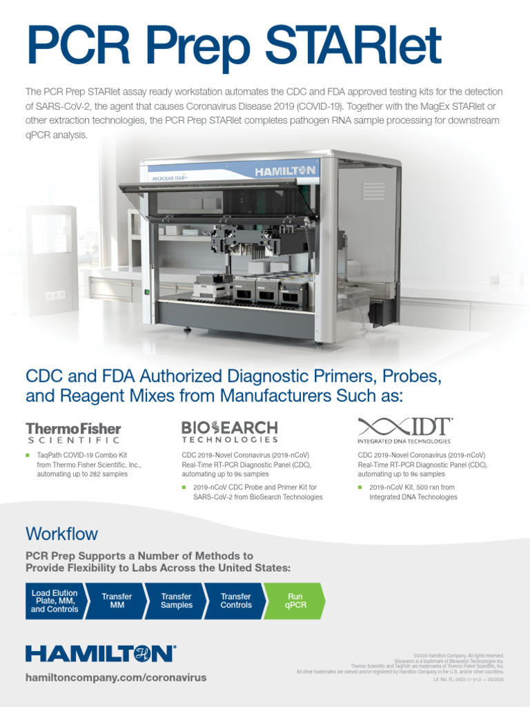 PCR Prep STARlet for COVID-19 Testing | PDF