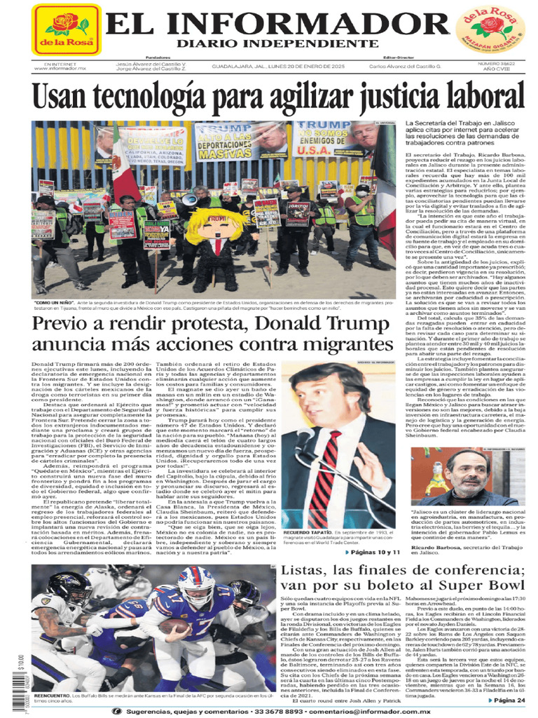El Informador 20-01-25 | PDF