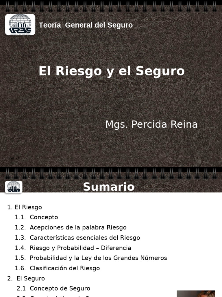 Riesgo y Seguro: Conceptos Clave | PDF | Seguro | Póliza de seguros