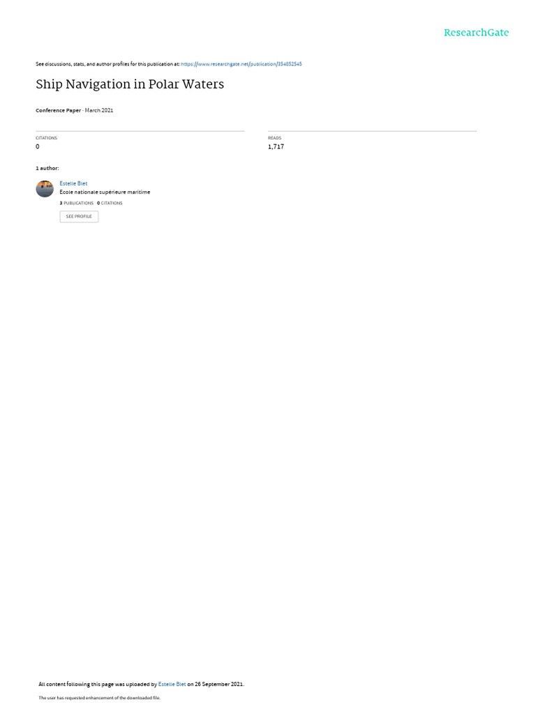 Navigating Challenges In Polar Waters Pdf Ice