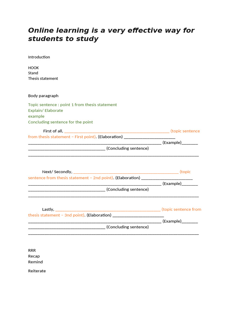 Benefits of Online Learning for Students | PDF