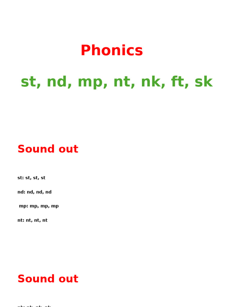 Phonics Practice: Sounds and Words | PDF