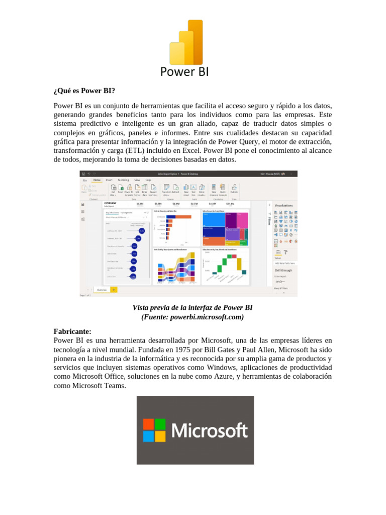 Guía Completa de Power BI 2023 | PDF | Microsoft | Datos