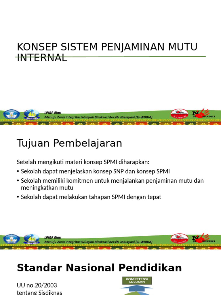 Konsep SPMI_rev1 | PDF