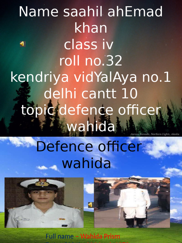 Wahida Prism: Pioneering Defence Officer | PDF