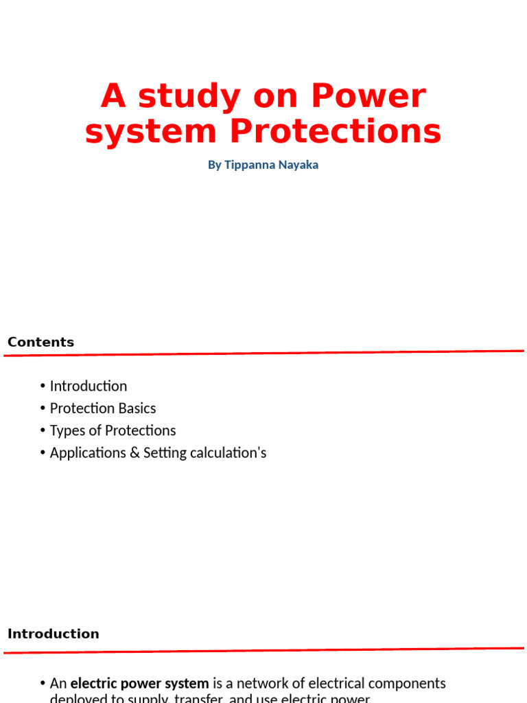 Power System Protection Overview | PDF