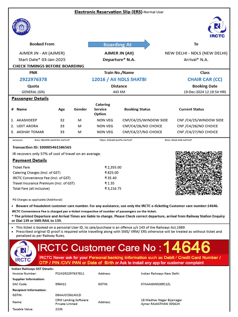 AII to NDLS | PDF