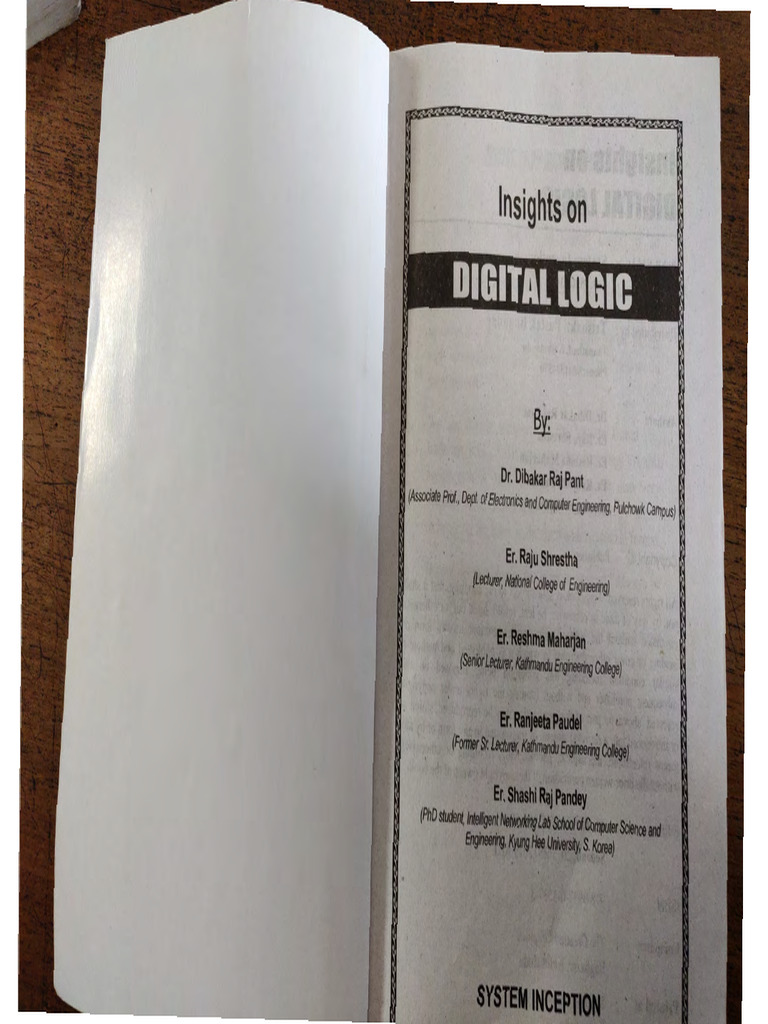 Digital Logic Book 1 | PDF