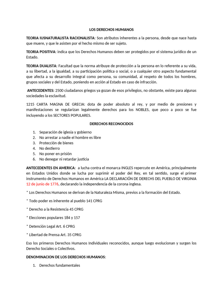 Teorías y Evolución de los Derechos Humanos | PDF | Derechos humanos ...